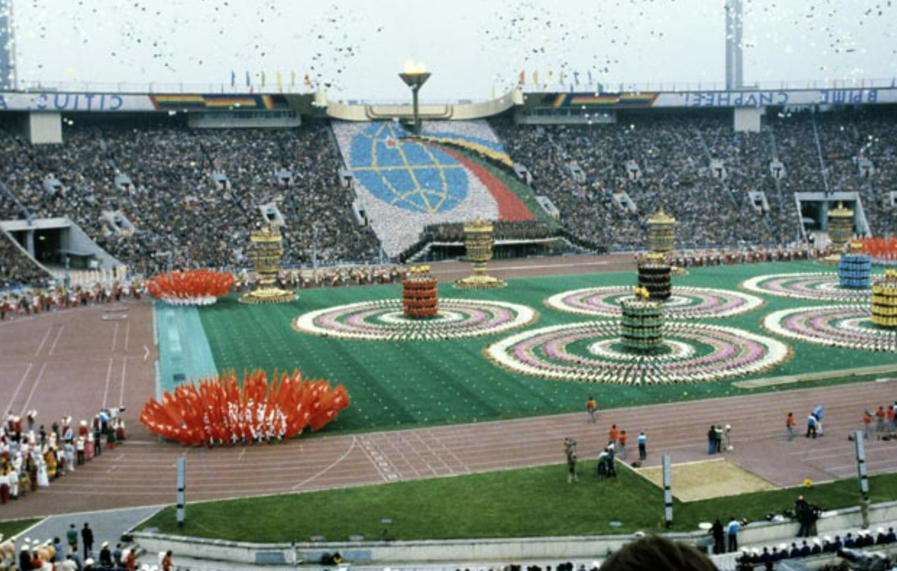 Подготовка в Москве к летней Олимпиаде в 1980 году